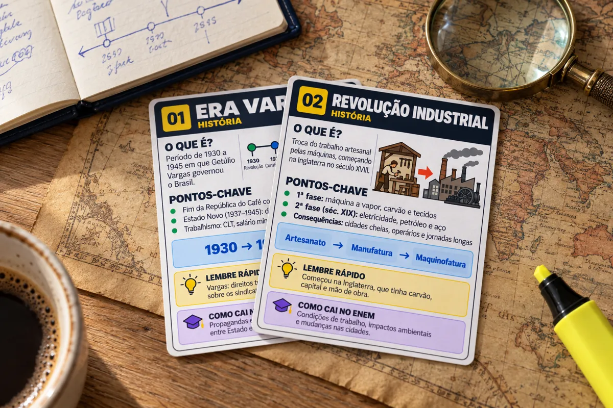 Flashcards de História